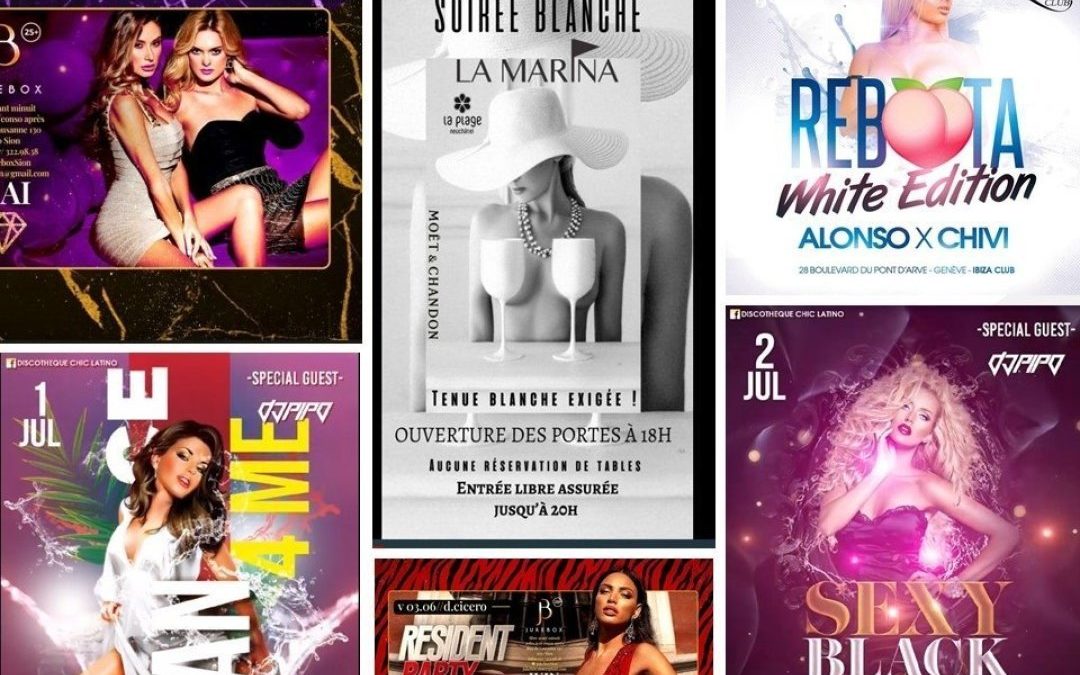Analyse de publicités du monde de la nuit
